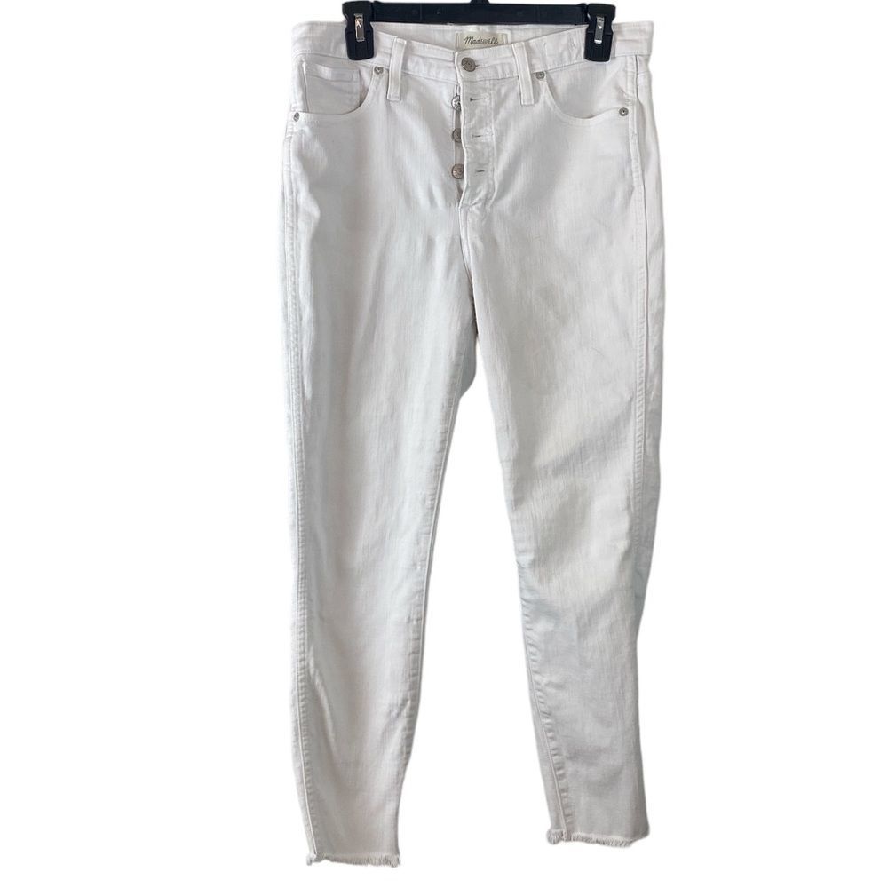 Madewell 10" High Rise Skinny Crop Raw Hem Jeans Size 29